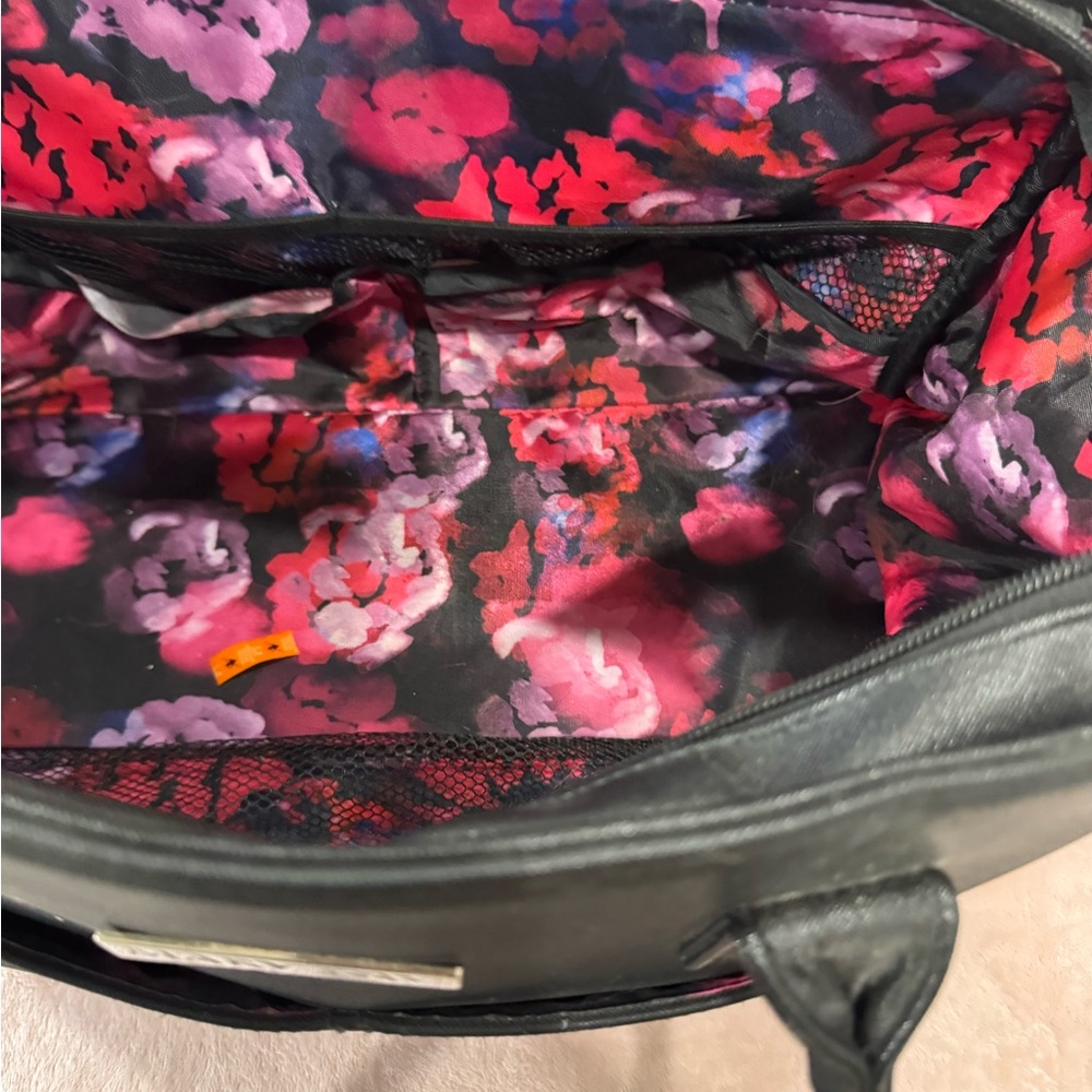 Mary Kay Black Tote with Floral Interior